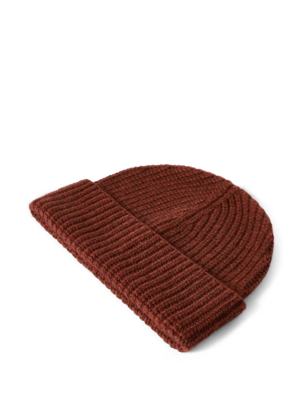 Brunello Cucinelli Kasjmier ribgebreide muts Rood