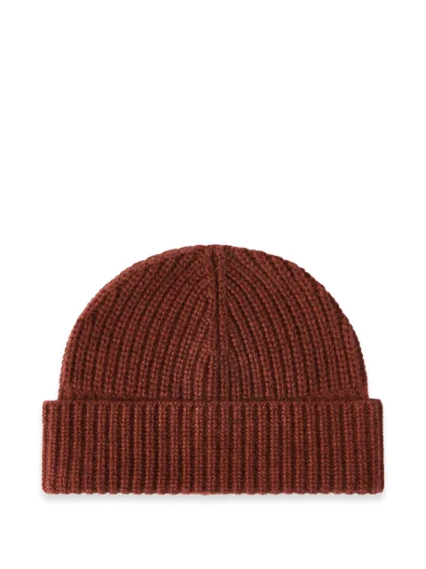 Brunello Cucinelli cashmere English rib knit beanie hat