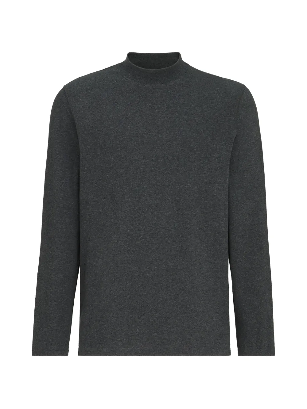 Brunello Cucinelli long-sleeve mock-neck T-shirt - Grigio
