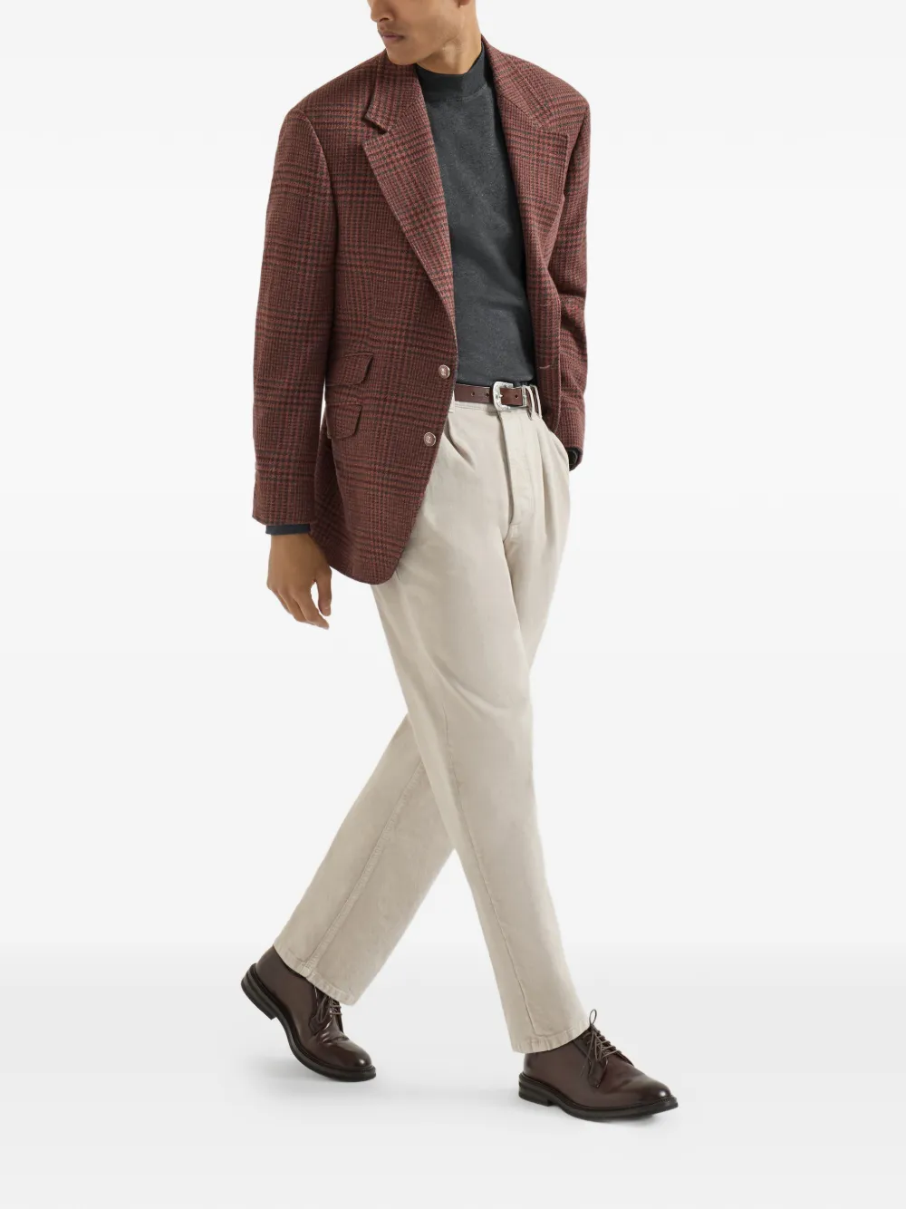 Brunello Cucinelli Katoenen jersey T-shirt Grijs