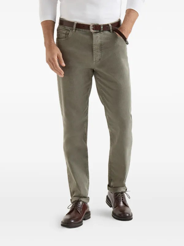Brunello Cucinelli garment-dyed Comfort Lightweight Denim