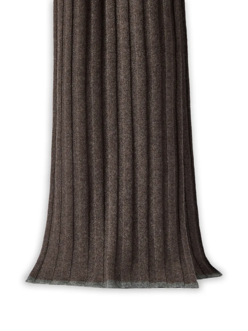 Brunello Cucinelli Ribgebreide sjaal Bruin