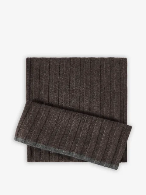 Brunello Cucinelli ribbed-knit scarf
