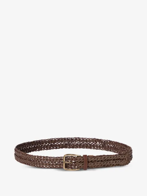 Brunello Cucinelli ceinture en veau tressé