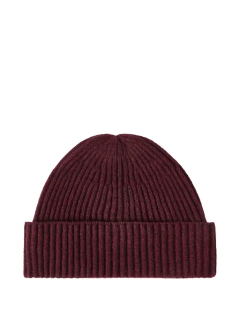 Brunello Cucinelli cashmere English rib double knit beanie hat