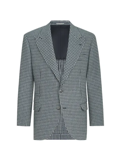 Brunello Cucinelli houndstooth-pattern blazer