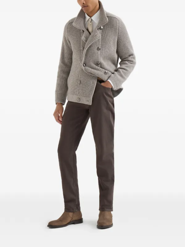 Brunello Cucinelli garment-dyed Comfort lightweight-denim