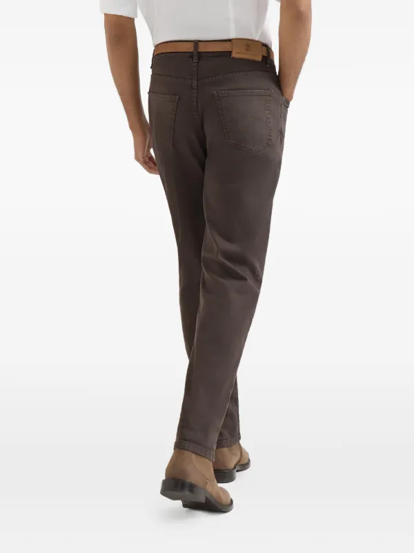 Brunello Cucinelli garment-dyed Comfort lightweight-denim