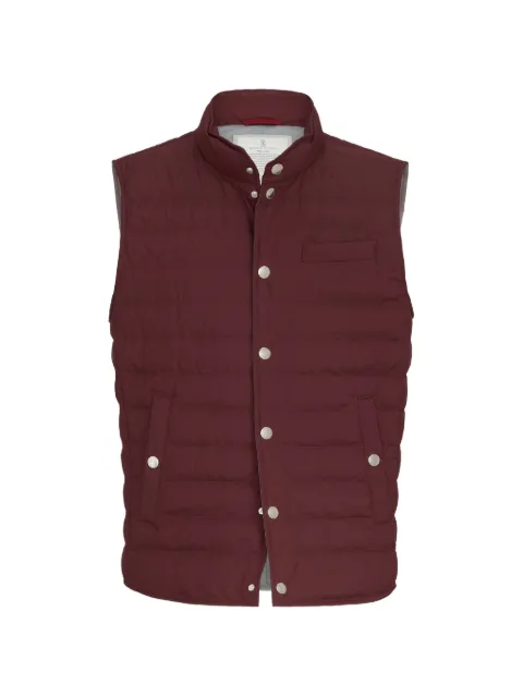 Brunello Cucinelli lightweight techno-fabric down vest