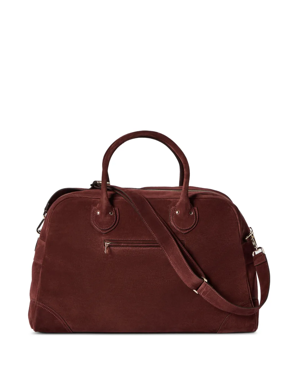 Brunello Cucinelli Suède weekendtas Bruin