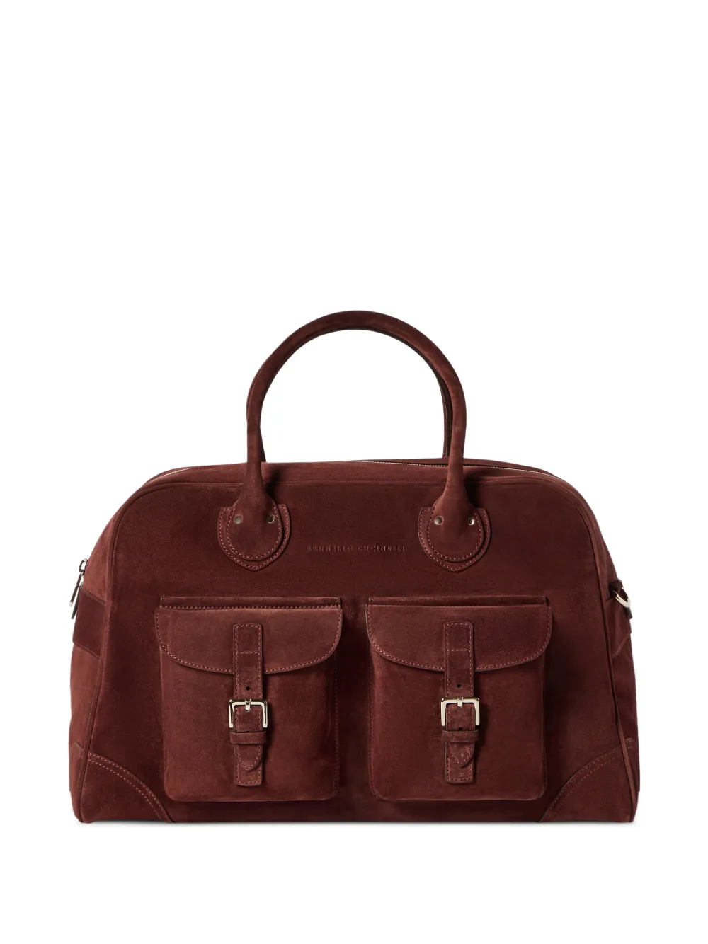 Brunello Cucinelli suede weekender bag - Braun