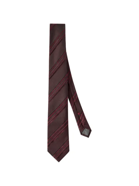 Brunello Cucinelli textured striped silk tie