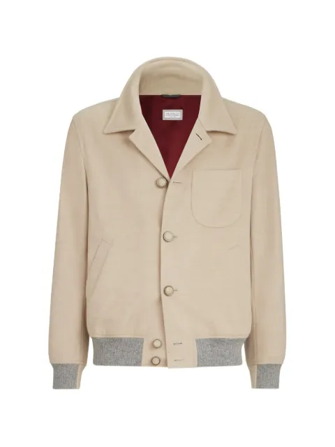 Brunello Cucinelli lightweight virgin-wool cloth outerwear jacket
