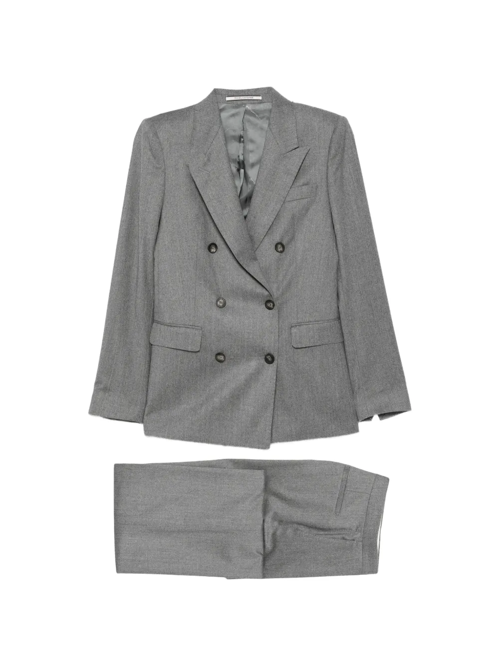 Tagliatore double-breasted wide-leg suit - Grigio