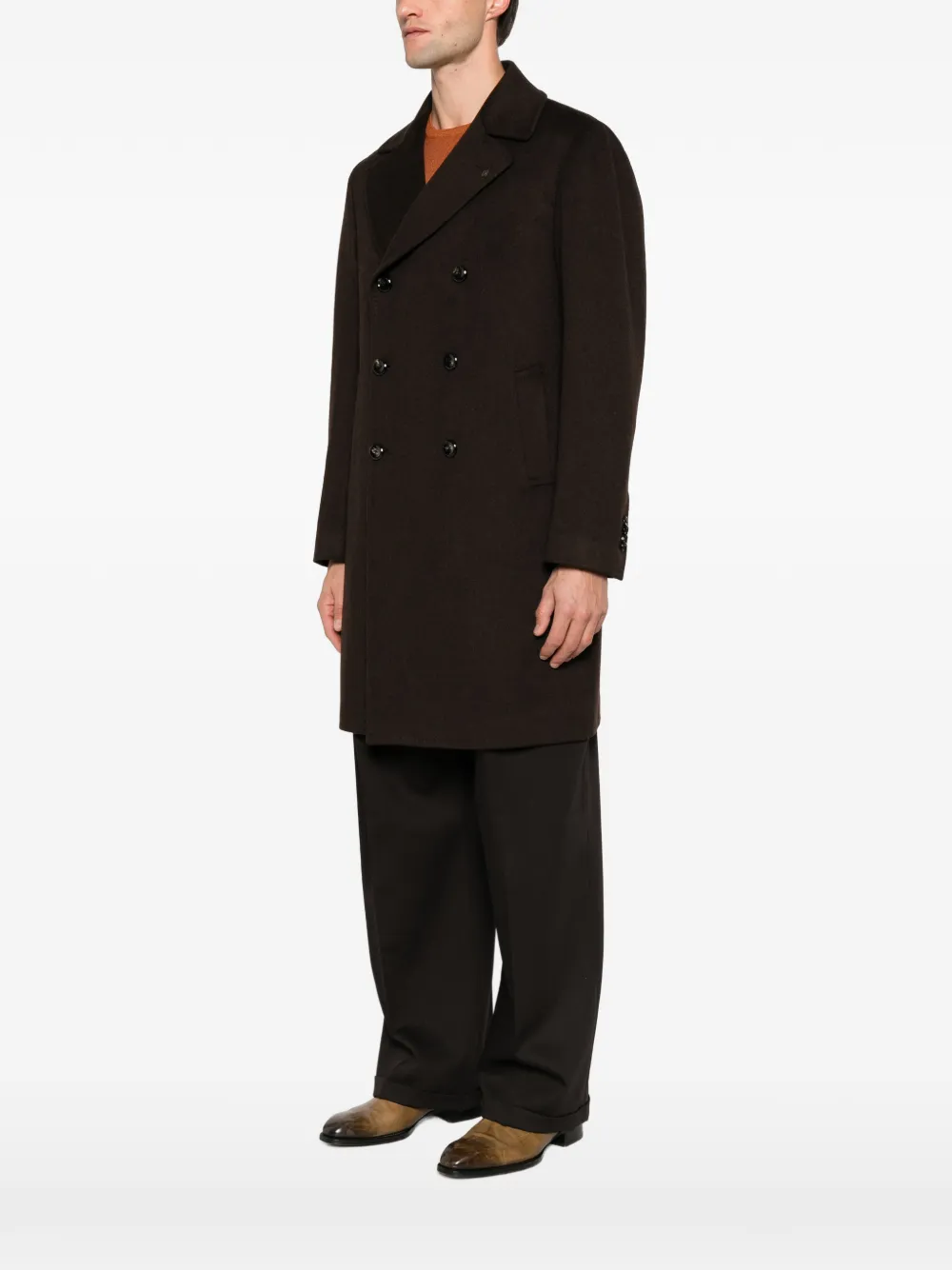 Tagliatore Arden double-breasted coat Bruin