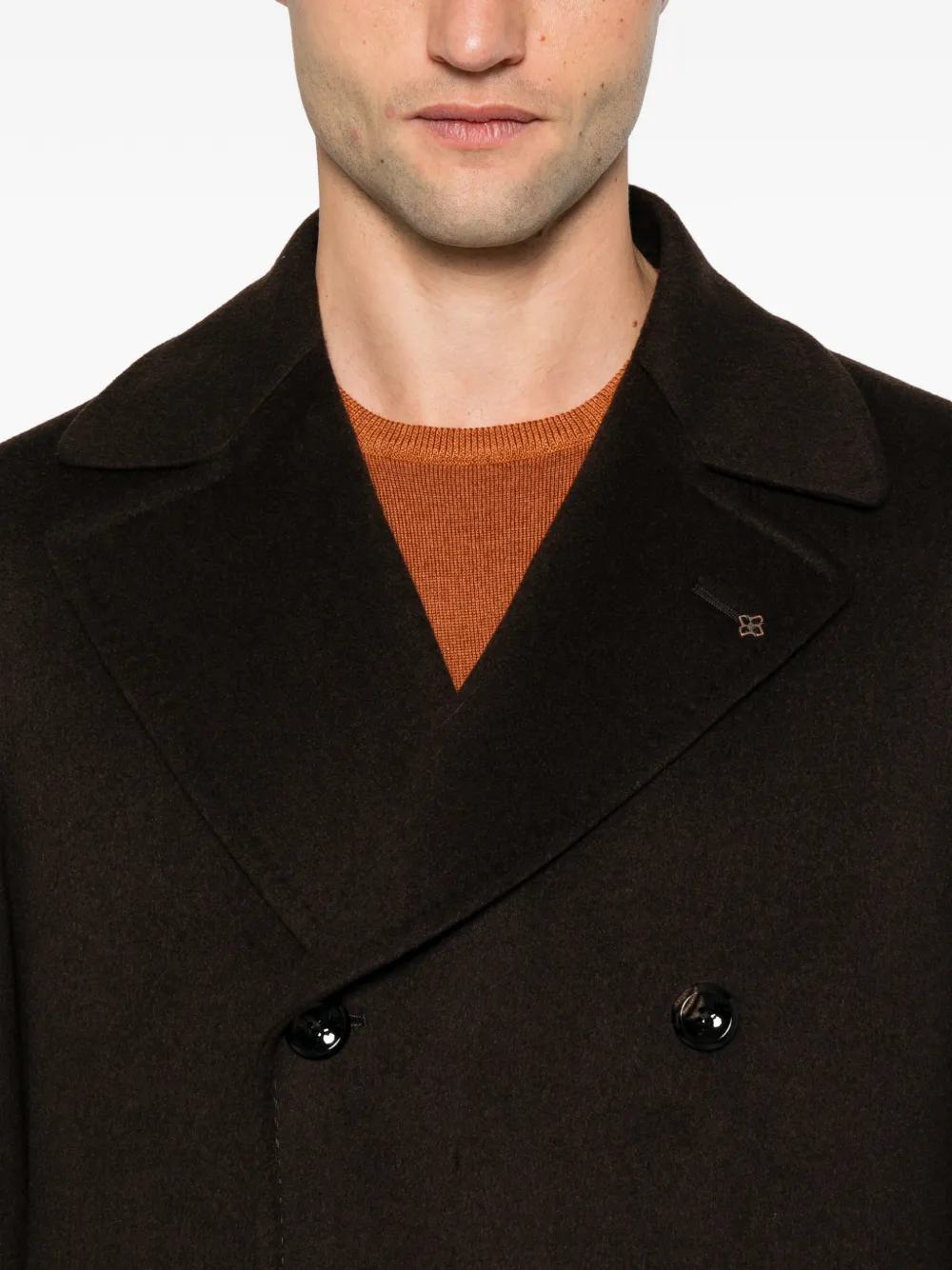Tagliatore Arden double-breasted coat Bruin