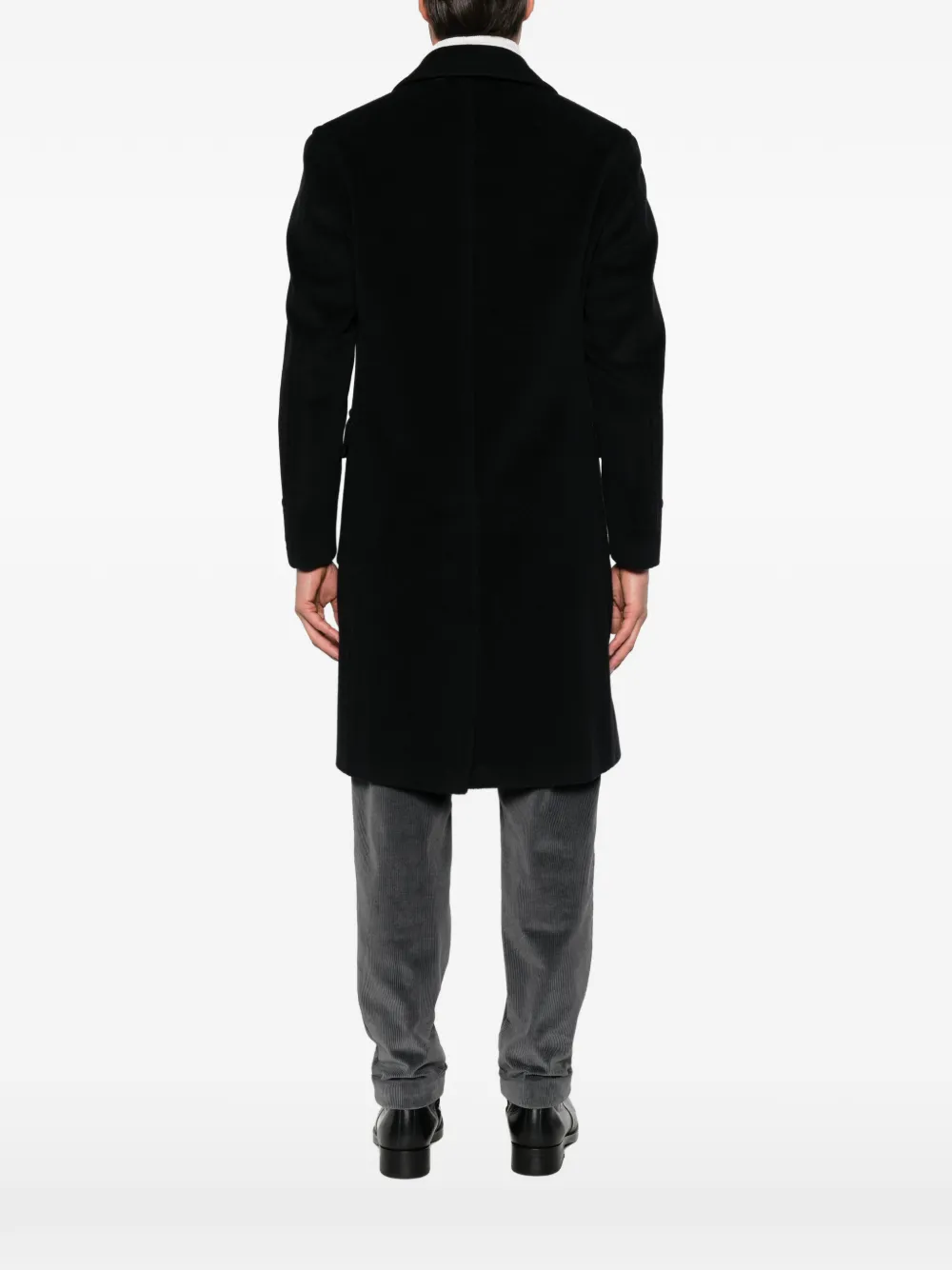 Tagliatore double-breasted wool coat Zwart