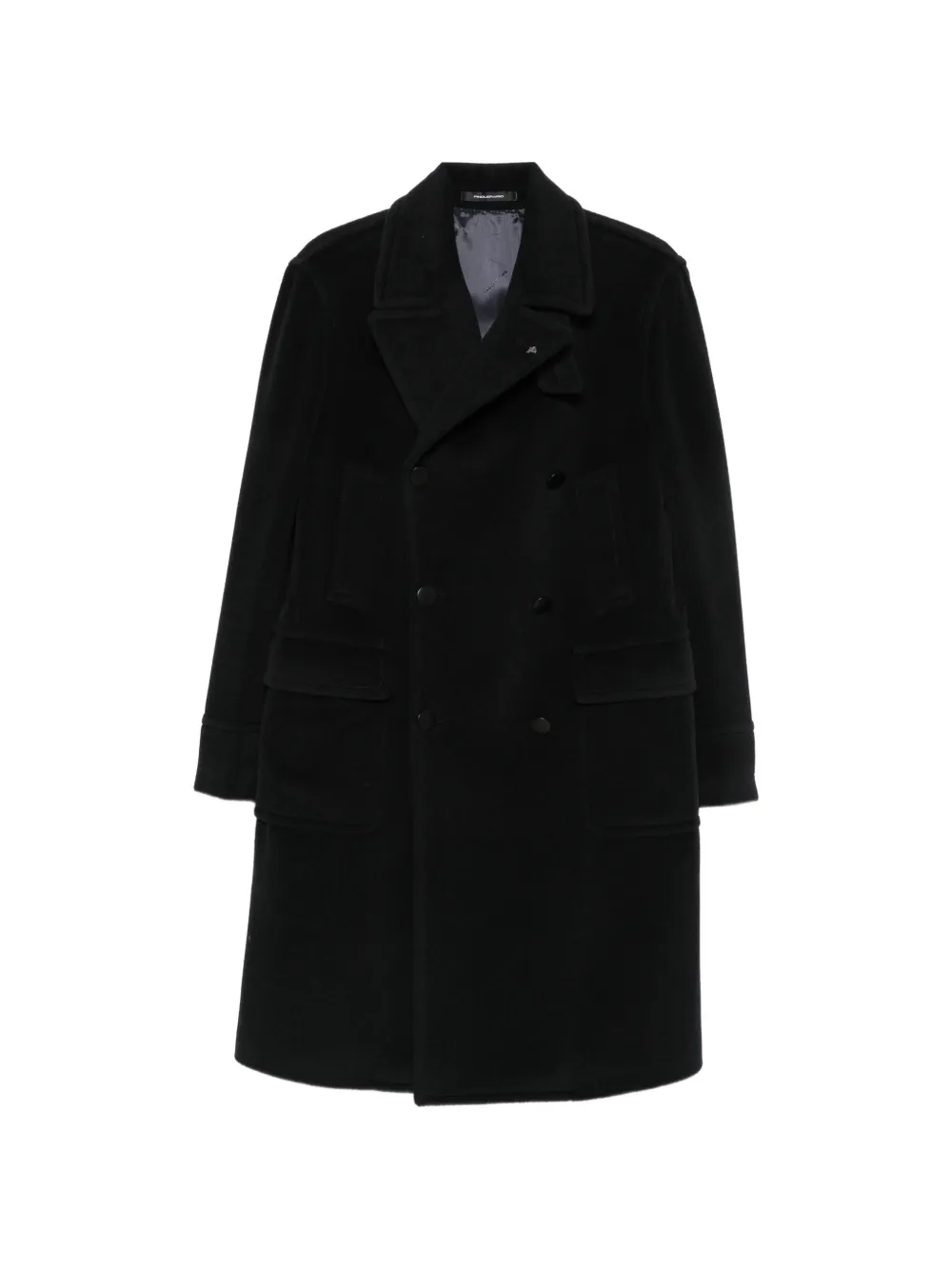 Tagliatore double-breasted wool coat - Schwarz