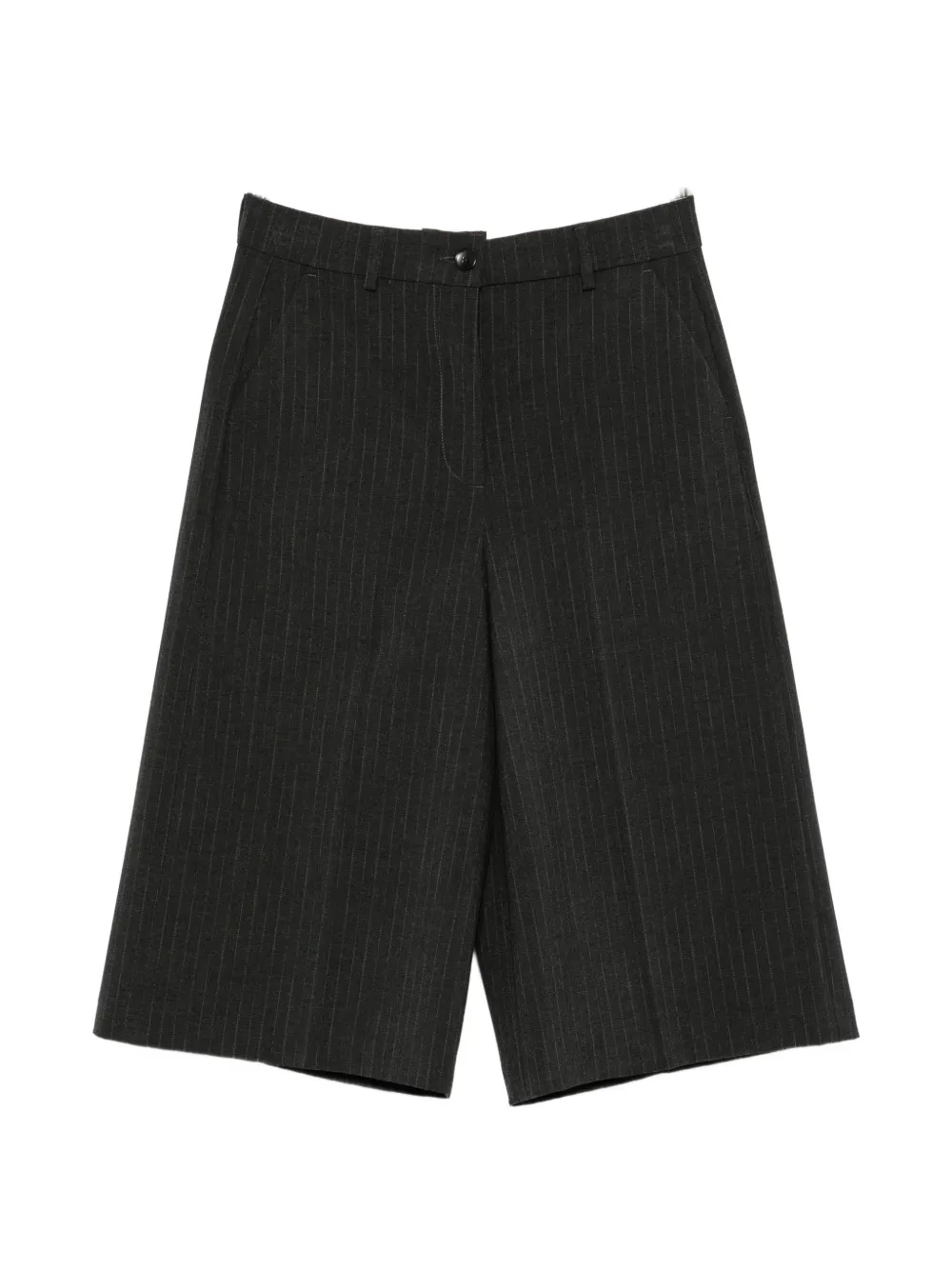 Seventy pinstripe-pattern shorts - Grau
