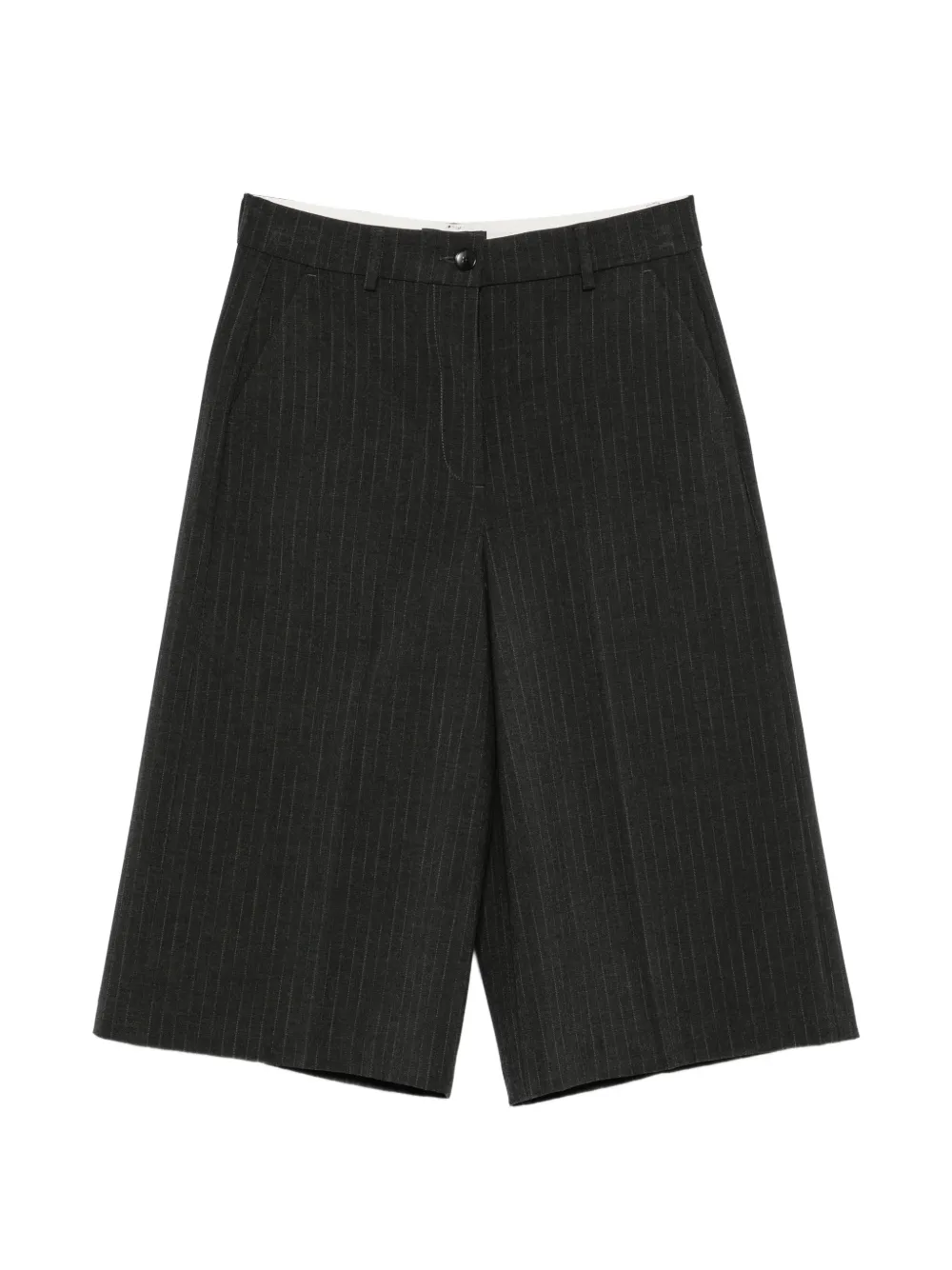 Seventy pinstripe-pattern shorts - Grigio