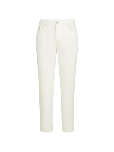 Brunello Cucinelli garment-dyed five-pocket Italian-fit trousers in cotton narrow-wale corduroy