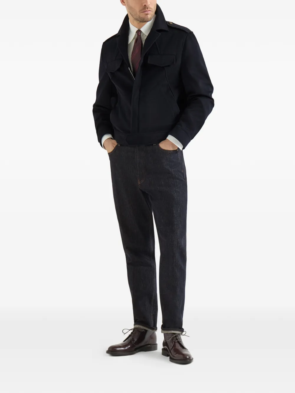 Brunello Cucinelli No-Fade denim broek Blauw