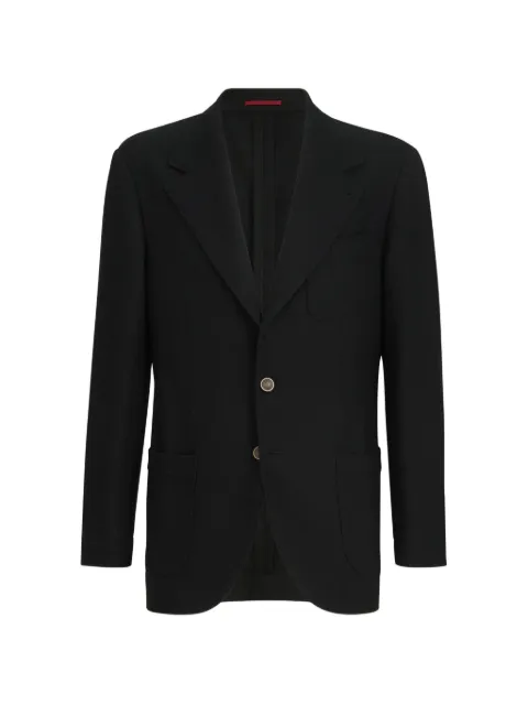 Brunello Cucinelli cashmere Panama deconstructed blazer with patch pockets