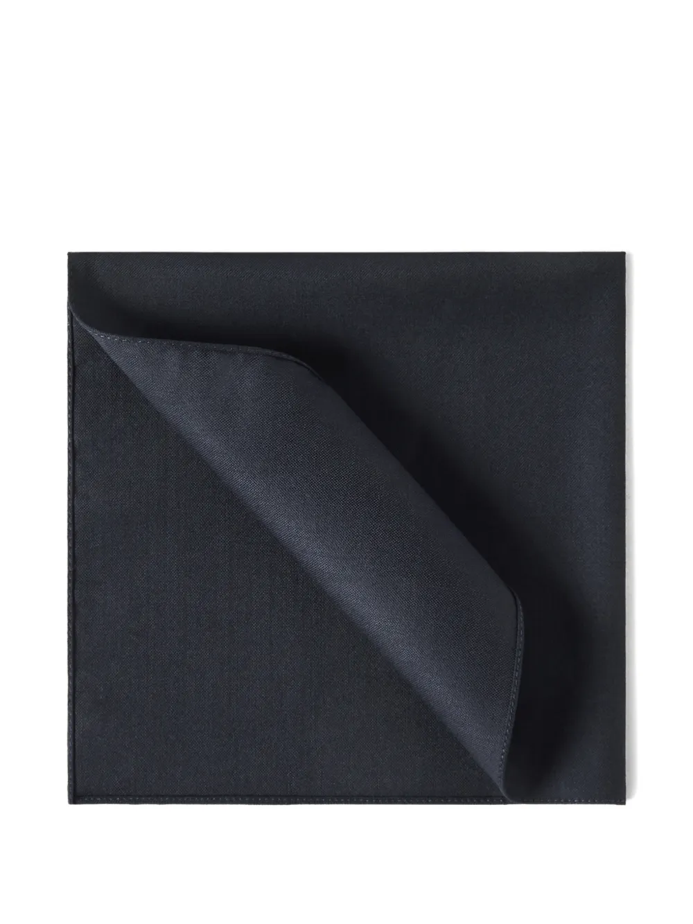 Brunello Cucinelli virgin wool and silk twill pocket square - Blu