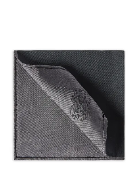 Brunello Cucinelli logo-print pocket square