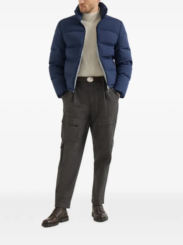 Brunello Cucinelli Stretch Bonded Nylon Down Jacket With heat