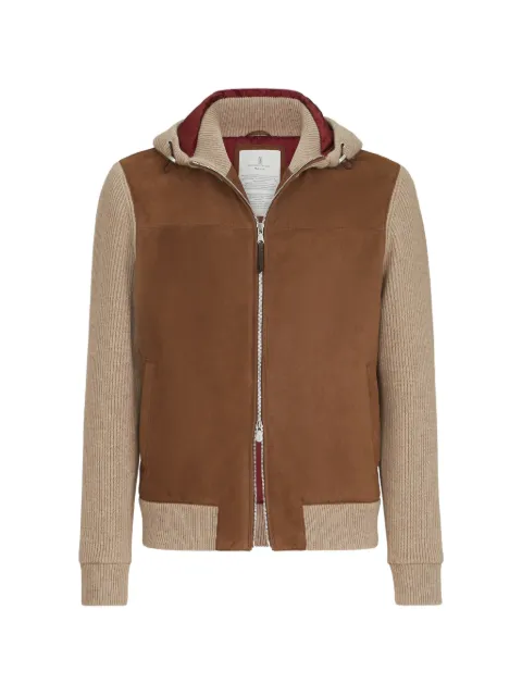 Brunello Cucinelli zip-up hooded bomber jacket 
