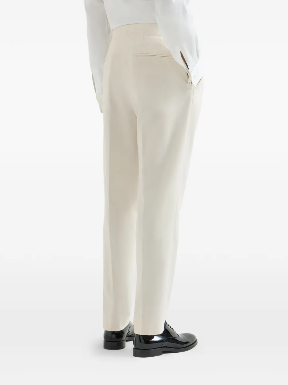 Brunello Cucinelli Ribfluwelen plooibroek Beige
