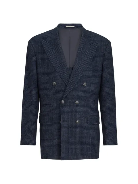 Brunello Cucinelli peaked-lapel double-breasted blazer 