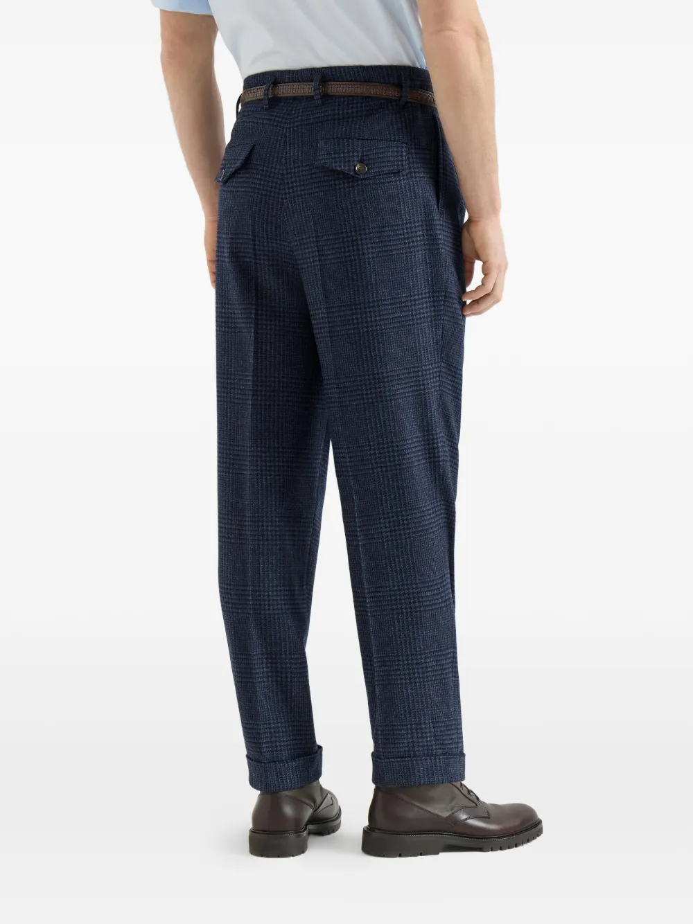 Brunello Cucinelli Geplooide broek Blauw