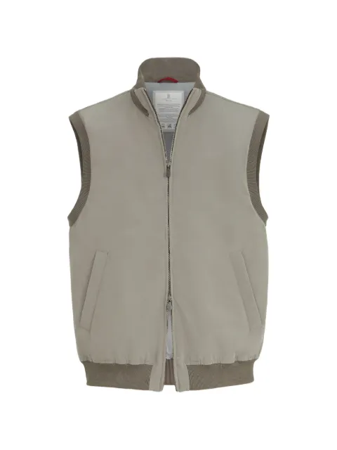 Brunello Cucinelli bonded nylon vest with Thermore® padding