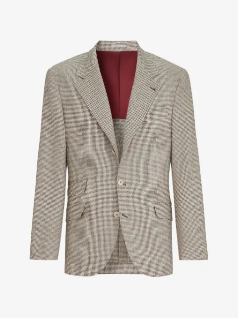 Brunello Cucinelli blazer Cavallo deconstruido de lana, alpaca y seda