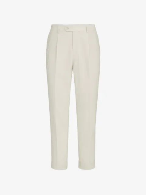 Brunello Cucinelli pantalones de pana Sea Island con pliegues