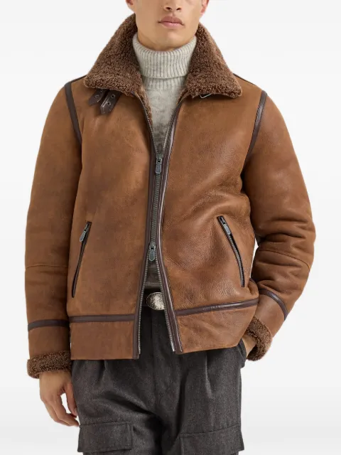 Brunello Cucinelli Pilotenjacke aus Shearling