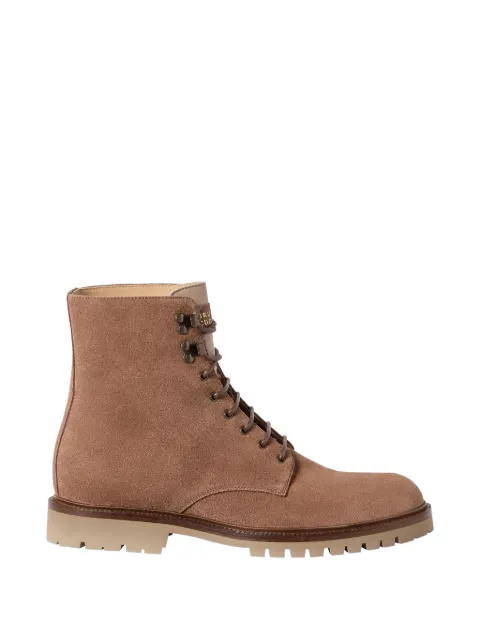 Brunello Cucinelli lace-up suede ankle boots