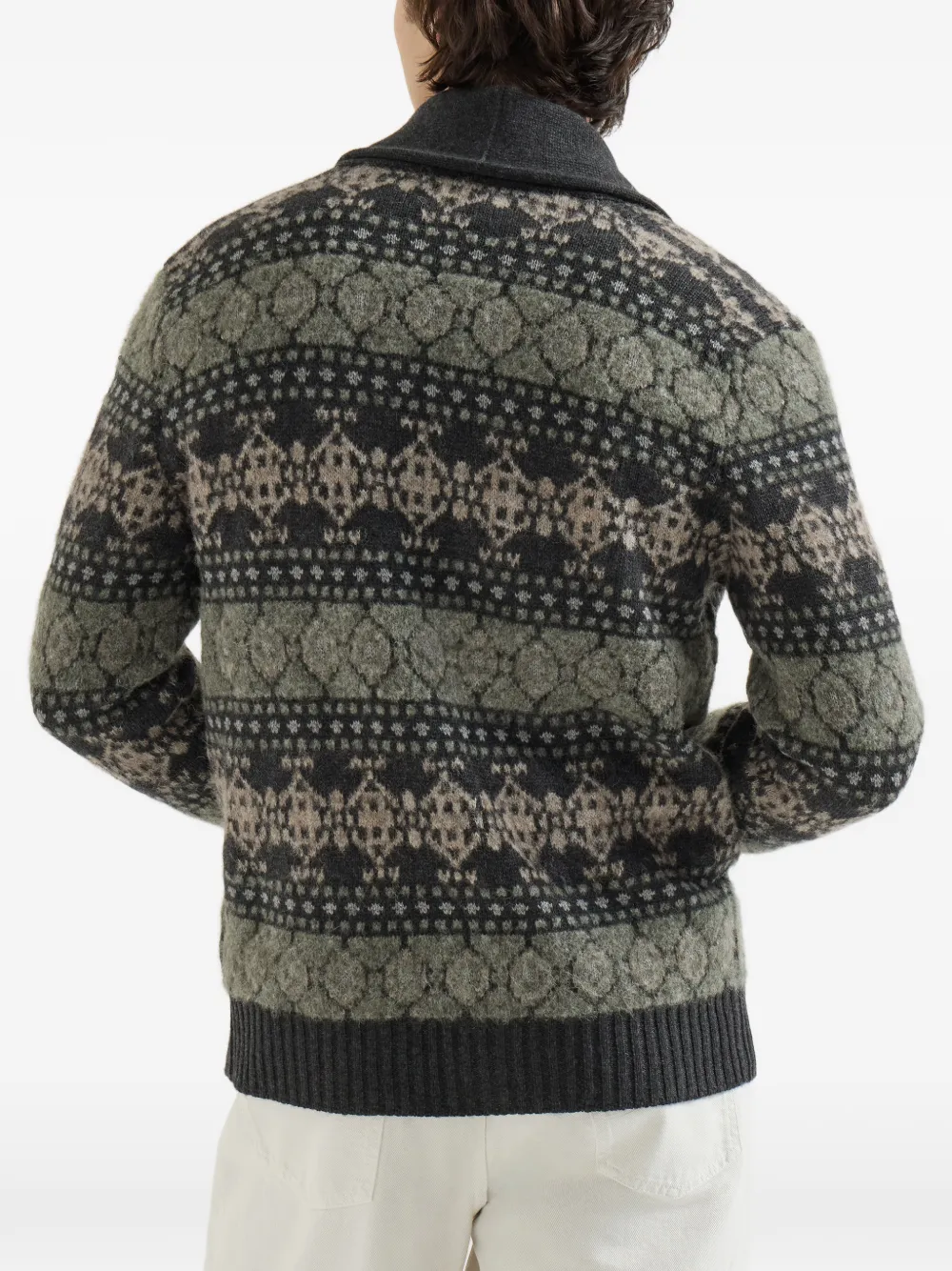 Brunello Cucinelli Kasjmier vest met jacquard Grijs