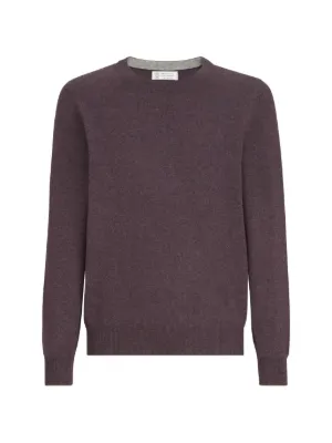 BRUNELLO CUCINELLI Vネック　カシミヤ100% セーター　M Brunello Cucinelli Vネックカシミヤセーター | ブラウン | FARFETCH JP