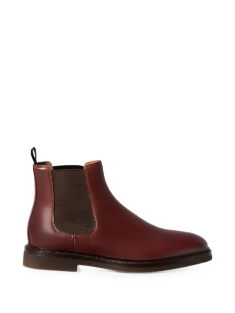 Brunello Cucinelli waxed calfskin Chelsea boots