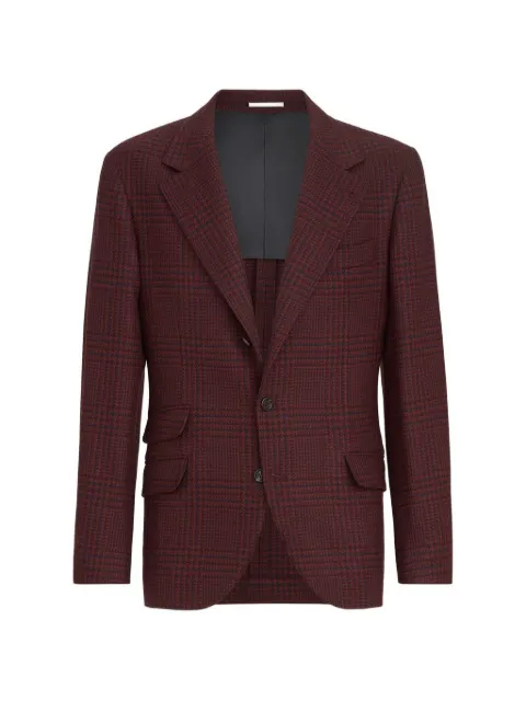 Brunello Cucinelli cashmere Prince of Wales deconstructed Cavallo blazer