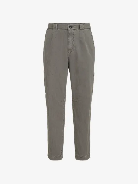 Brunello Cucinelli cotton chevron trousers with zipped pocket