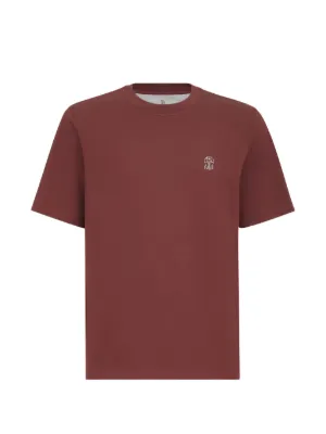 Brunello Cucinelli フェイクレイヤー Tシャツ | ブラウン | FARFETCH JP