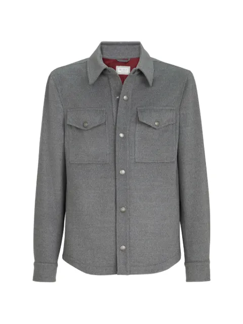 Brunello Cucinelli sobrecamisa con bolsillos con solapa