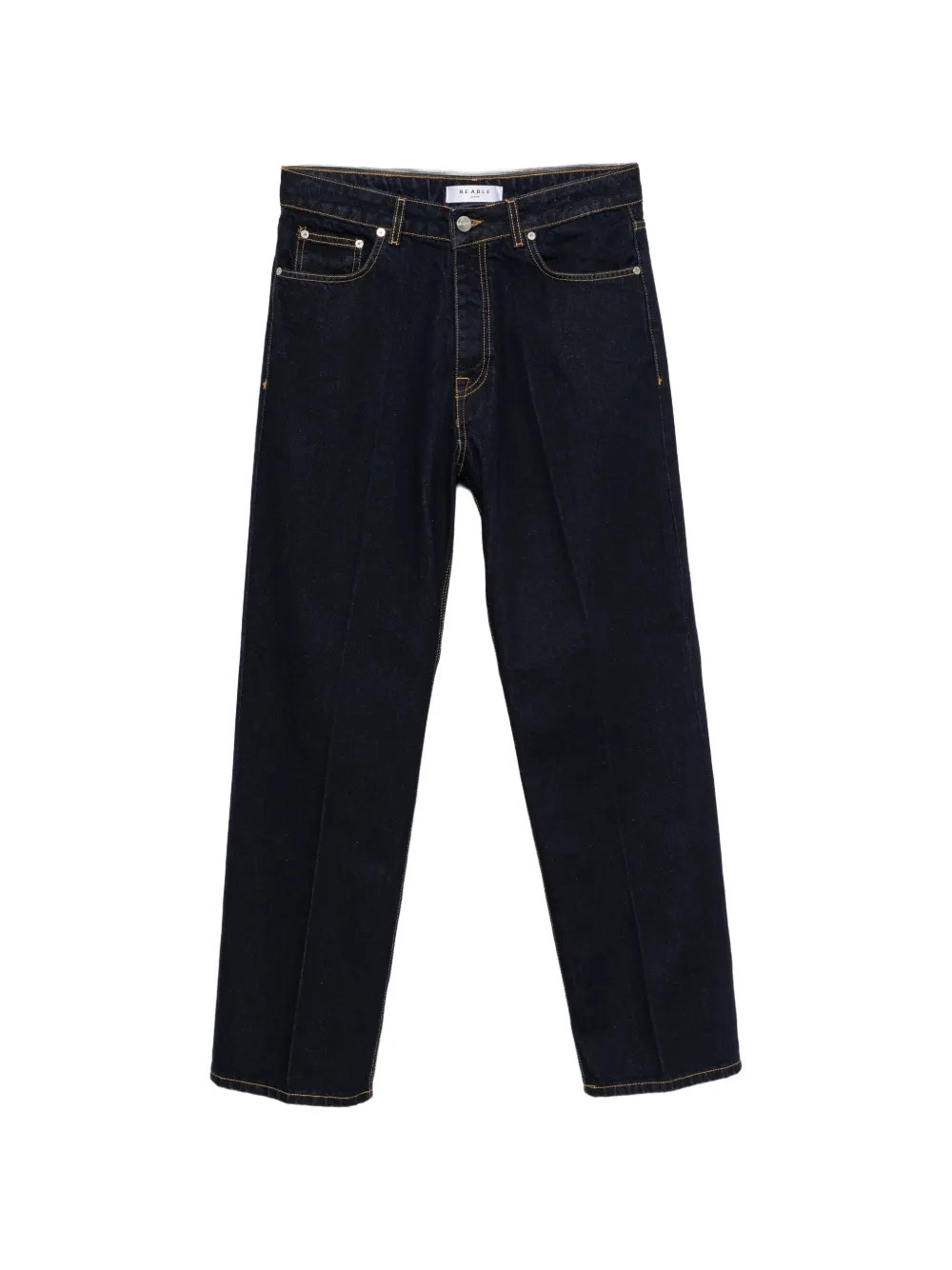 Be Able Contrast-stitch Loose-fit Jeans In Blue