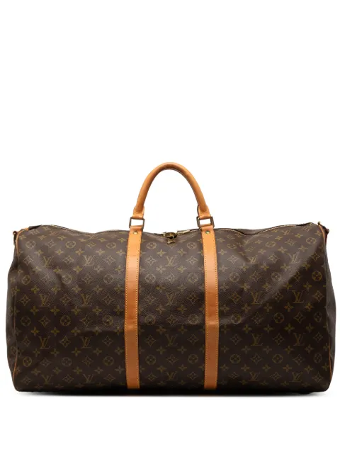 Louis Vuitton Pre-Owned bolsa de viaje Keepall Bandouliere 60 con monograma