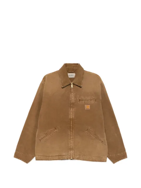 Carhartt WIP logo-patch washed-effect jacket