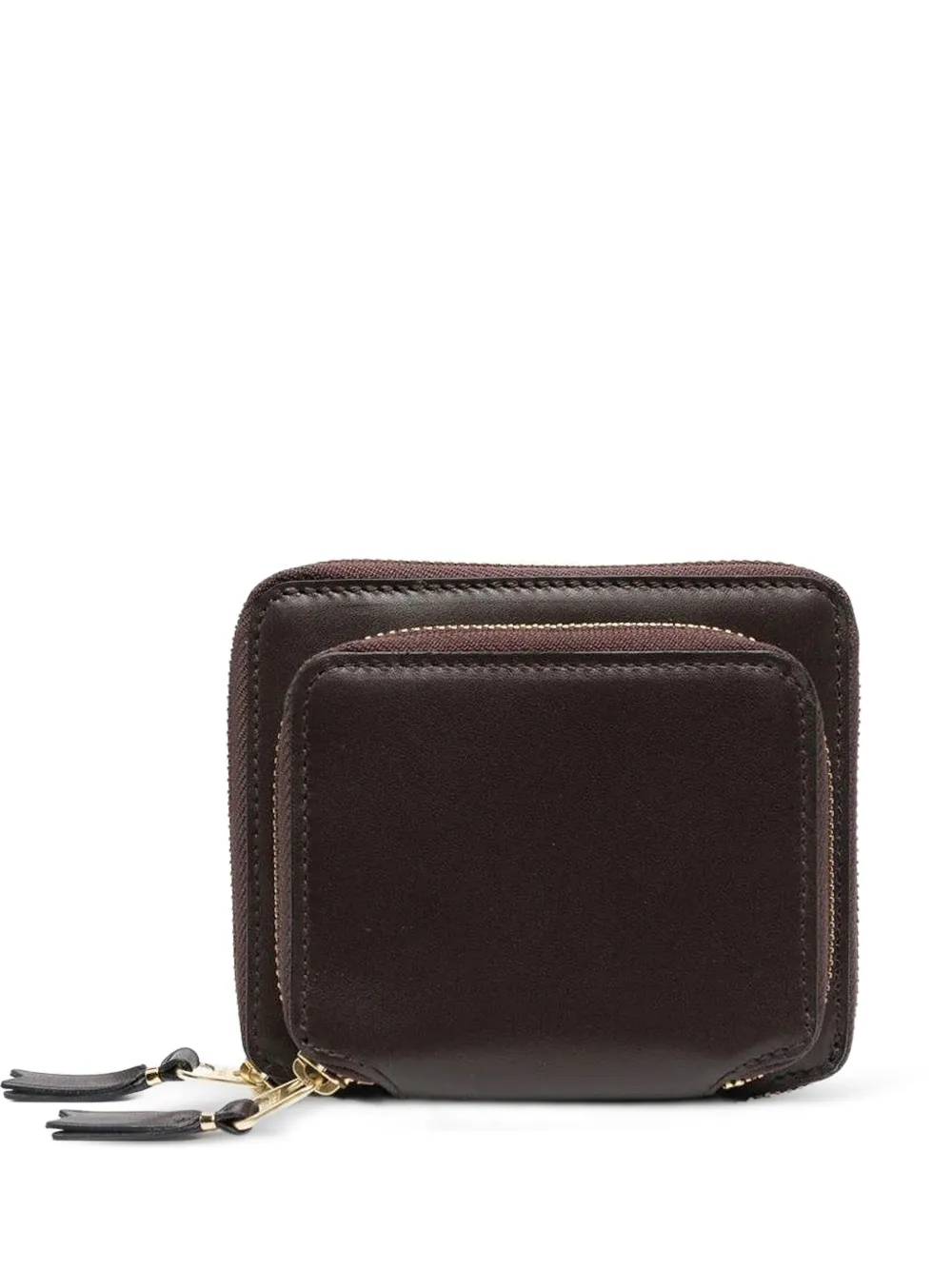 Comme Des Garçons Outside Pocket leather wallet - Marrone